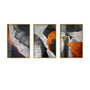 Wallity Cuadro Decorativo de Vidrio Templado Multicolor 30 x 40 cm (3 Piezas)
